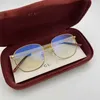 Sunglasses designer Xiao Zhan Star's Same Style G Family Eyeglass Frame High Version Men's and Women's Gold Ribbon Oval Glasses 98AD
