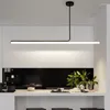 Lustres modernos simplicidade led candelabro para sala de jantar cozinha preto luzes pingente decoração para casa pendurado luminária