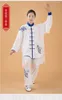 Vêtements ethniques unisexe de haute qualité Tai Chi Taiji uniformes de style chinois broderie Shaolin Wushu costumes d'exercice du matin