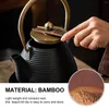 Teaware Sets Teapot Lid Clip Heat Insulation Tea Fork Wooden Handle Kettle Cover Teacup Clamp