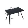 Camp Furniture Outdoor Portable Folding Table Cam Aluminium Alloy Tactical Barbecue Picnic Drop Delivery Sports Outdoors Camping Handing OT2XO