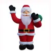 10mH (33ft) with blower wholesale large Inflatable Santa Claus Chrismas advertising high old man inflatables with LED light For Day toys included blower