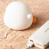 LED veilleuse mignon canard animaux de bande dessinée lampe en silicone pour enfants enfant capteur tactile synchronisation USB cadeaux d'anniversaire rechargeables 240127