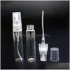 Packing Bottles Wholesale 5Pcs/Pack 2Ml L 5Ml 10Ml Clear Mini Per Glass Bottle Empty Cosmetics Sample Test Tube Thin Vials Amber Dro Dh4Lv