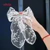 Hair Accessories Lace Bow Clips Elegant Flower Barrette Handmade Decor For Women Girls DIY