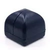 Jewelry Pouches 1 Pcs Navy Blue Color Yurt Shape High-end Ring Necklace Gift Proposal Earring Pendant Packaging Box