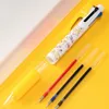 Japan UNI Limited Multi-function Pen Three-in-one Press-type Ballpoint Pen Quick-drying Medium Oil Pen Cartoon Cute Stationery 240129