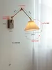 壁のランプベッドルームリーディングライトガラス燭台産業用配管用に導かれた素朴な屋内ライト