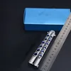 Couteau balisong Theone manche tout acier bleu/lame 440c pour couteaux de poche BM42 BM43 outils EDC