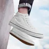 Hoge Top Canvas Heren Schoenen Comfort Heren Gevulkaniseerde Schoenen Mode Luxe Mannen Casual Schoenen Ademend Sneaker Mannelijke Erkek 240126