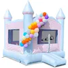 Partihandel Uppblåsbar White Bounce House Professional 3x3x3mh (10x10x10ft) Mini Jumping Bouncy Castle Bouncer for Kids Party with Air Blower Free Ship