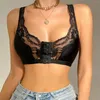 BH's Sexy beha met voorsluiting Ultra dun kant Groot formaat ondergoed Dameslingerie Draadloos sensuele transparante schoonheid Terug 6xl