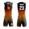 Sublimation Custom Adults Basketball Uniform Personalized 100% Polyester Breathabale Jersey Sportswear Shirt For Men 240122