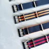 Watch bands 007 300M Nato strap for luxury watch master Nttd band watch accessories with silver original steel clasp Wristwatches Bands