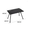 Mobilier de camp Table pliante portable en plein air Cam Alliage d'aluminium Tactique Barbecue Pique-nique Drop Livraison Sports de plein air Camping Randonnée Ot2Xo