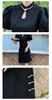 Vestidos de festa gola francesa plissada jacquard vestido feminino moderno menina moda preto gótico harajuku feminino casual qipao vestidos