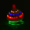 Clássico girando topos brinquedo imprensa girar som luz música giroscópio brinquedos com flash led para crianças criança 240131