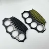 Handheld Finger Tiger Four Fist Set Ring Buckle Car Broken Window Survival Equipment Legal Self Defense Designers 69OC