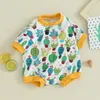 Strampler Western Baby Junge Mädchen Kleidung Kuh Druck Blase Strampler Übergroßen T-shirt Kurzarm Body Sommer Outfits