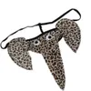 Slips Slipje Sexy Ondergoed Thong Mannen Fun Underpants Gay Transparante Olifant Broek T Broekleopard Print Kofferbak YQ240215