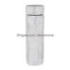 Water Bottles Diamond Tumblers Stainless Steel Thermos Cup Mug Outdoor Portable Valentines Day Gift 500Ml Drop Delivery Home Garden Dhsgl