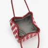 Sacos de noite Bucket Carteira Composta para Mulheres Luxo Designer Bolsas Bolsas 2024 Na Moda Vermelho Casamento Xadrez Underarm Ombro