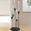 Candle Holders Metal Candlestick Taper Holder 18x37,5 cm/7x15 cala tradycyjny z 5