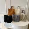 Sacos de cintura estilo formal veludo grande saco para mulheres 2024 coreano casual tote moda all-matching grande capacidade lona