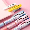 Japan UNI Limited Multi-function Pen Three-in-one Press-type Ballpoint Pen Quick-drying Medium Oil Pen Cartoon Cute Stationery 240129