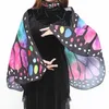 Echarpes 1pc Femmes Papillon Ailes Polyester Cape Pour Stage Dress-up Châle Cape Fantaisie Robe Costume 150x70cm