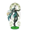 Keychains Anime Genshin Impact Vision Wanderer Faruzan Nahida Tighnari Cyno Xiao Acrylic Stand Model Plate Desk Decor Fans Fans presenter