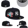 Ball Caps Uni Wholesale Fashion Snapbacks Baseball Cap Bucket Hat Embroidery Adt Flat Peak For Men Women Fl Closed 7-8 Drop Delivery F Dhjh2