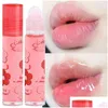 Lipgloss Jelly Bloemenolie Hydraterend Transparant Anti-gebarsten Roll-On Hydraterend Kristalheldere lippenverzorging Make-up Cosmetica Drop Deliv Otopa