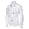 Kostium motywu Nowa europejska i amerykańska plisowana koszula średniowieczna odzież Steampunk Victorian Top podszewka