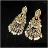 Dangle Chandelier Earrings Vintage Womens Moon Drop Arabian Luxury Bridal Gold Color Delivery Jewelry Otsei