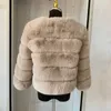 Womens Fashion Faux Fur Coat Super Autumn With Winter Women Short Faux Fox Fur Fur Fur Fluffy Jacket عالية الجودة 7XL Ladies Furry Coats 240129