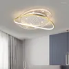 Kronleuchter Moderne LED-Kronleuchter rund für Wohnzimmer Schlafzimmer Küche Gold Glanz Stern Decke Hängelampe Home Decor Beleuchtungskörper