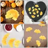 Decorative Flowers Artificial Ginkgo Leaves Simulation Fake Leaf Silk Autumn Stems Fall Plant Spray Flower Arrangement