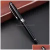 Ballpoint Pens Wholesale Fashion Metal Pen Black Oil Nonslip Durable Writing Supplies Advertising Gift Customize Vt1776 Drop Deliver Dhm7H