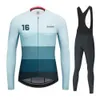 Bicicleta Team Cycling Jersey Set Autumn Long Sleeve Ropa Ciclismo Men Bicycle Clothing Suit MTB Road Bike Maillot 240131