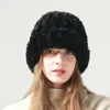 베레트 여성의 겨울 따뜻한 귀와 단색 차가운 저항 니트 모자 여가 야외 사이클링 두껍게