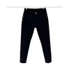 jeans tendance Jeans pour hommes designer Jeans imprimés noirs tendance pour hommes 2023 été nouveau ins version coréenne trslim ajustement petit pantalon pour hommes LYU