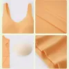 L-2054B TANK TOPS TOPS SOFT FABRY U BACK YOGA BRA Solid Color Sports Bras Runchproof Running Sexy Gym Complement