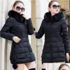 Mulheres Trench Coats Jaqueta de Inverno Com Capuz Parka Grande Gola De Pele Feminina Grosso Casaco Quente À Prova de Vento Sobretudo Conforto Casual Outwear -30 Dro Ottpj