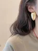 Boucles d'oreilles en laiton brillant, grand masque, perles, bijoux pour femmes, Punk, robe de soirée, défilé, tendance, Style coréen, japonais et israélien INS