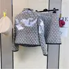 작은 향기 세트 기질 레트로 스커트 가을 겨울 트위드 코트 패션 모직 재킷 여성용 슬림 한 스커트 정장 240122