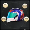 Motosiklet kaskları fl yüz kask karanlık lens motosiklet açık casco vizörler kir bisiklet s m l xl erkek kadınlar dot ece appd damla teslimat au otyg3