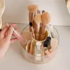 Opbergdozen 360 Roterende Make-up Organizer Ronde Draaiende Doos Multifunctioneel Stofdicht 7-Slot Voor Aanrecht Vanity Badkamer