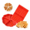 Baking Moulds 4 Or 5 Cells Silicone Waffle Mold Checkered Cake Bakeware Tray Cookie Tools Chocolate Muffin Mould