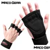 Radfahren Handschuhe Sport Gewichtheben Halbfinger Gym Workout Training Bodybuilding Gymnastik Handflächenschutz -Proof Männer Frauen Drop Oticg